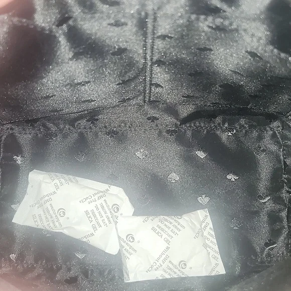 Kate Spade Joeley Black Glimmer Small Satchel and Cardholder - Picture 11 of 13